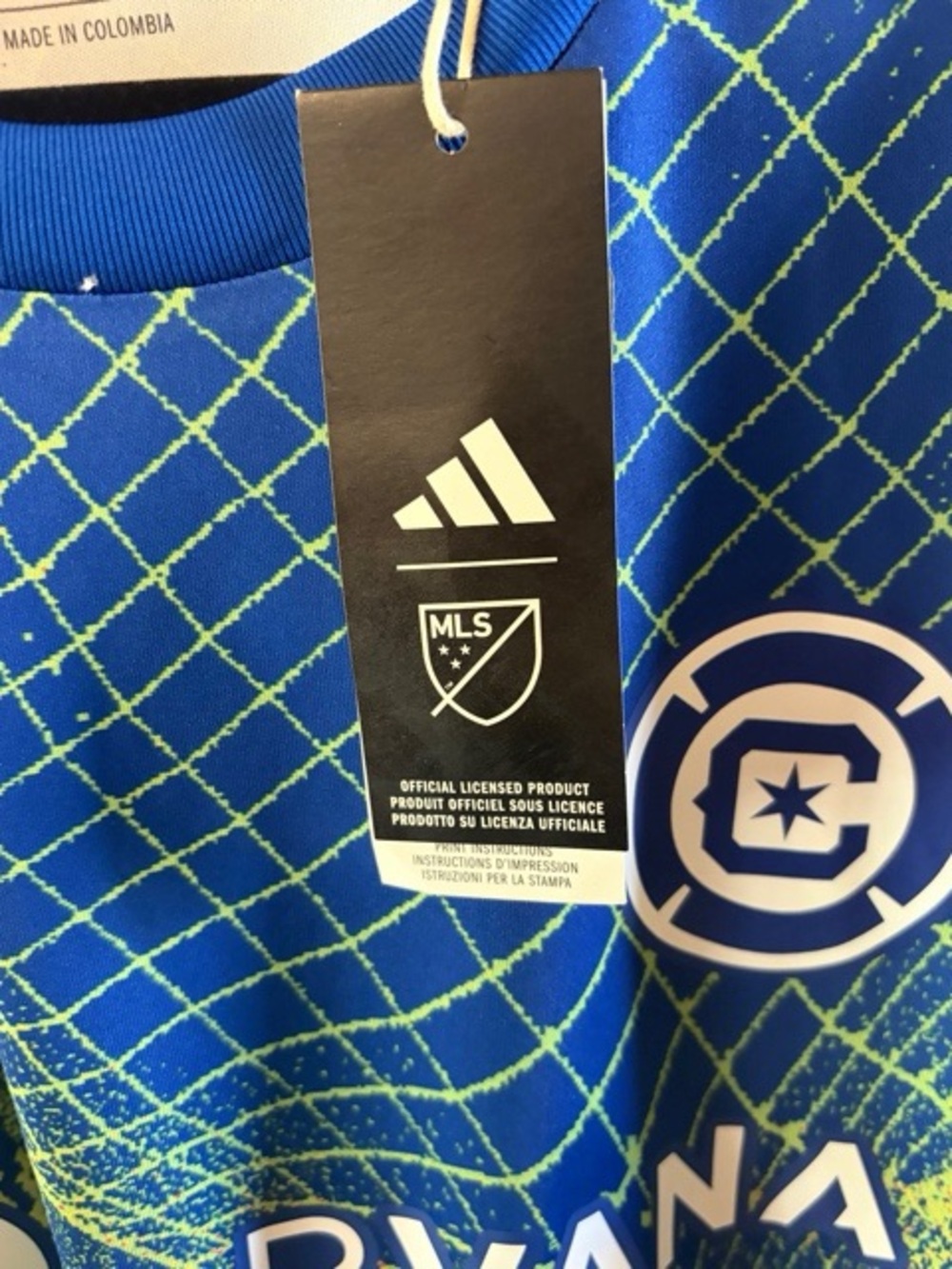 Chicago Fire Adidas United We Play Aero Ready Pre-Match Jersey Top MLS NWT - Picture 5 of 6